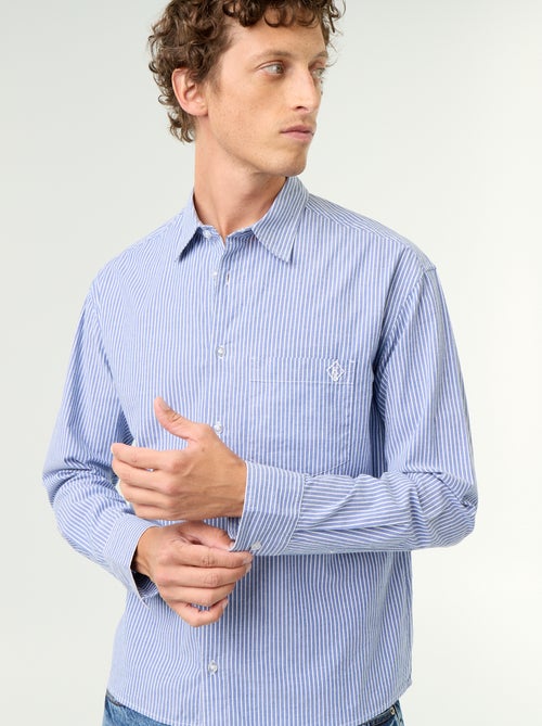 Camisa de corte cómodo con estampado de rayas - Kiabi
