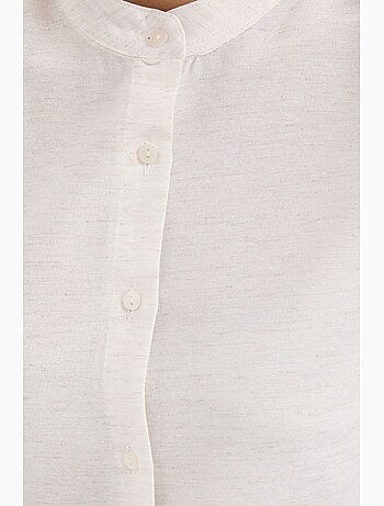 Camisa de crepé estampado con botones bdart