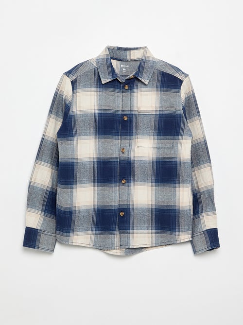 Camisa de cuadros - colección fácil de poner - Kiabi Camisa de cuadros - colección fácil de poner - Kiabi