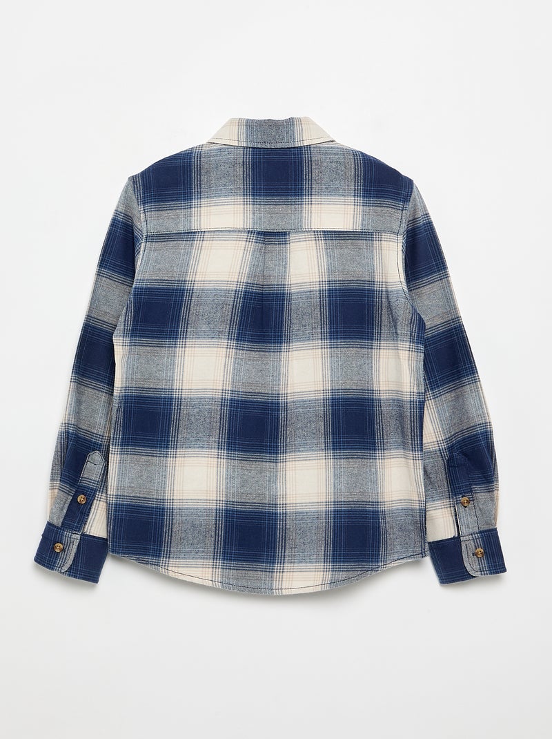 Camisa de cuadros - colección fácil de poner Azul - Kiabi