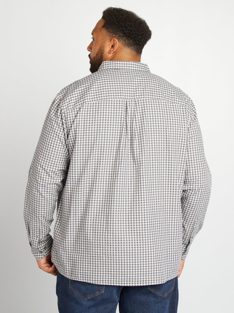 Camisa de cuadros AZUL - Kiabi
