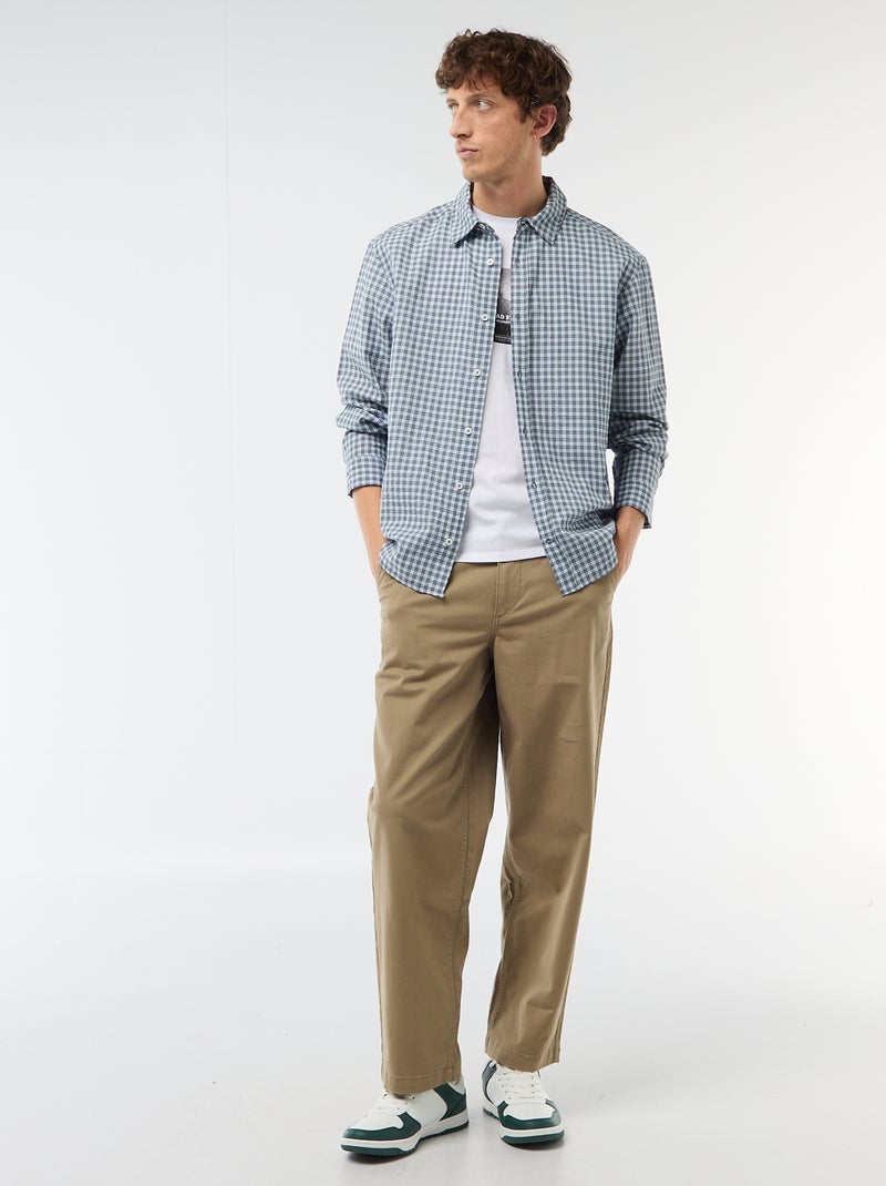 Camisa de cuadros Azul - Kiabi