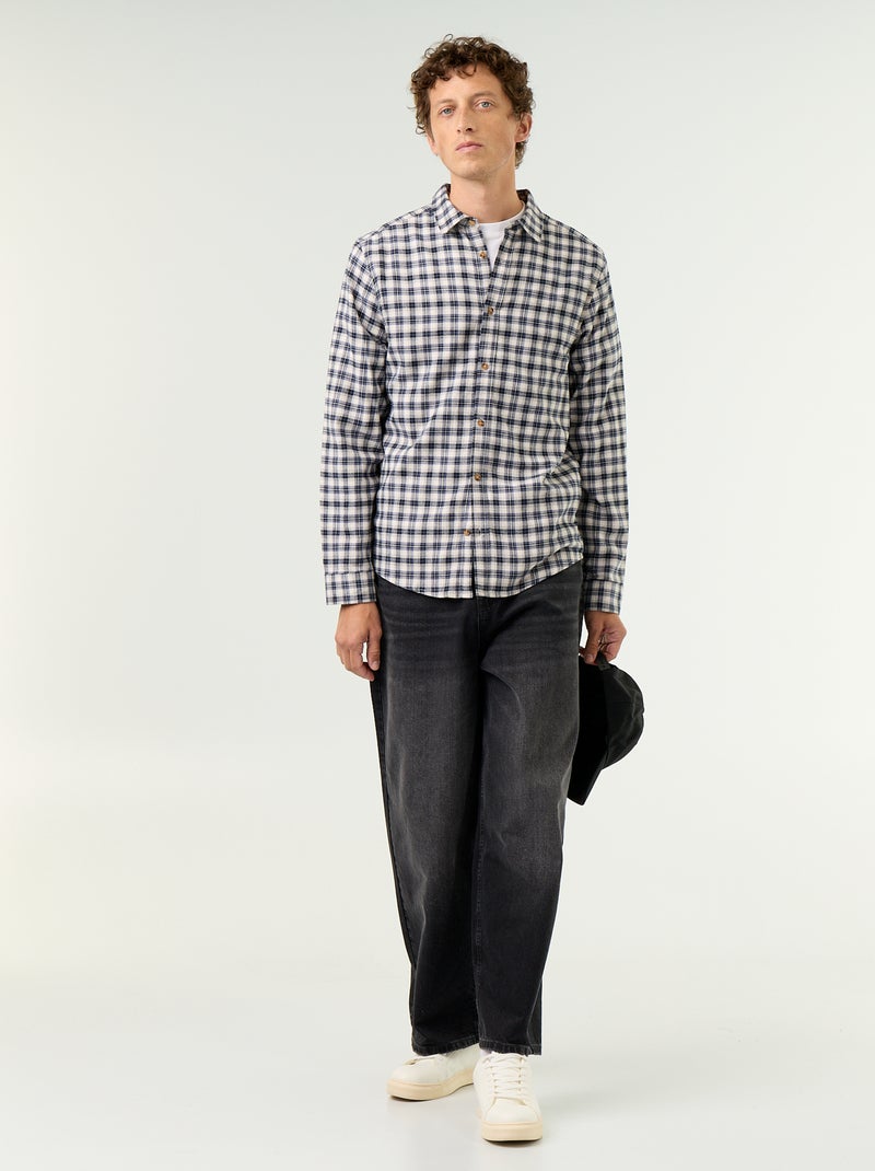 Camisa de cuadros Azul - Kiabi