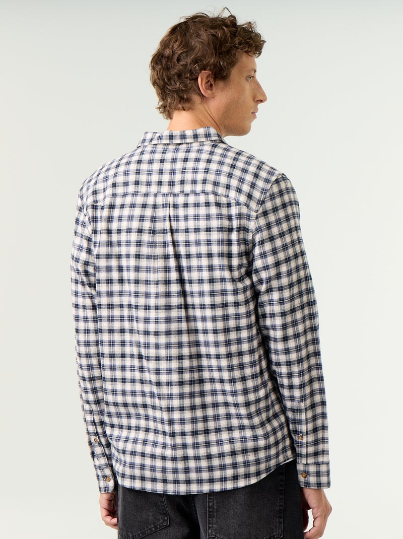 Camisa de cuadros Azul - Kiabi