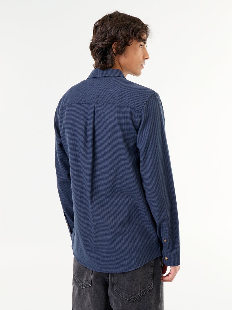 Camisa de cuadros Azul - Kiabi