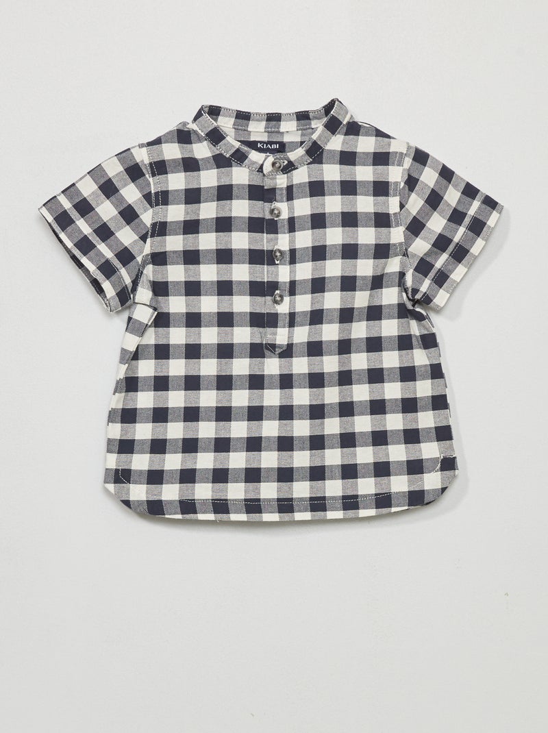 Camisa de cuadros AZUL - Kiabi