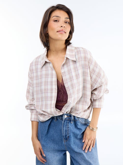 Camisa de cuadros - Kiabi Camisa de cuadros - Kiabi