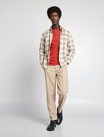 Camisa de cuadros de franela