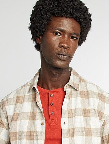 Camisa de cuadros de franela