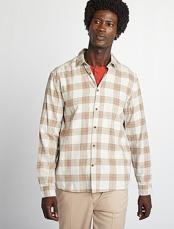 Camisa de cuadros de franela