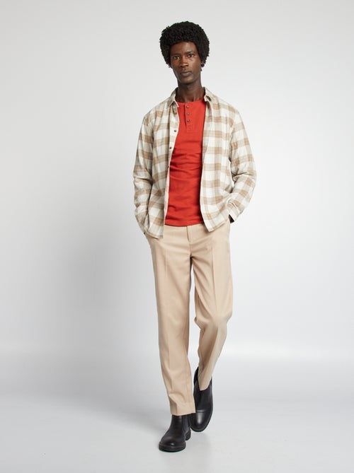 Camisa de cuadros de franela - Kiabi