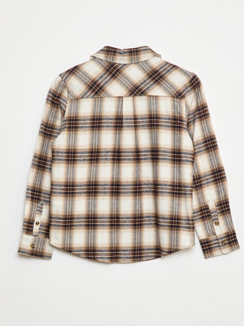 Camisa de cuadros de franela - Kiabi