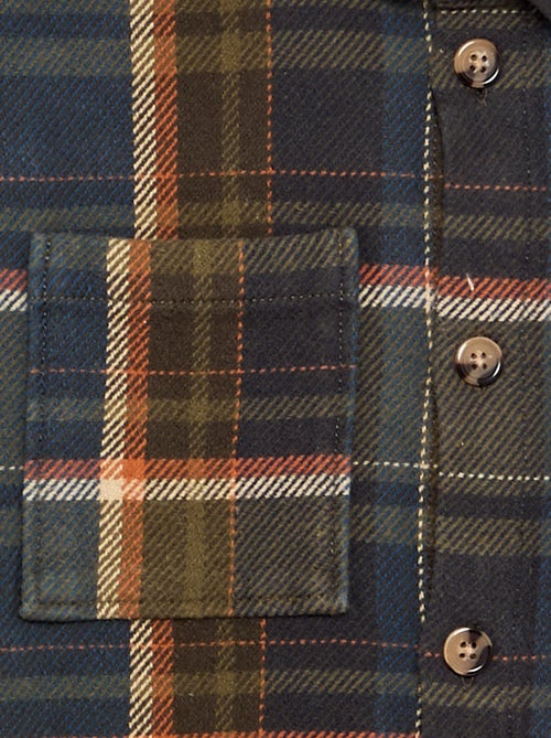 Camisa de cuadros de franela con capucha - Kiabi Camisa de cuadros de franela con capucha - Kiabi