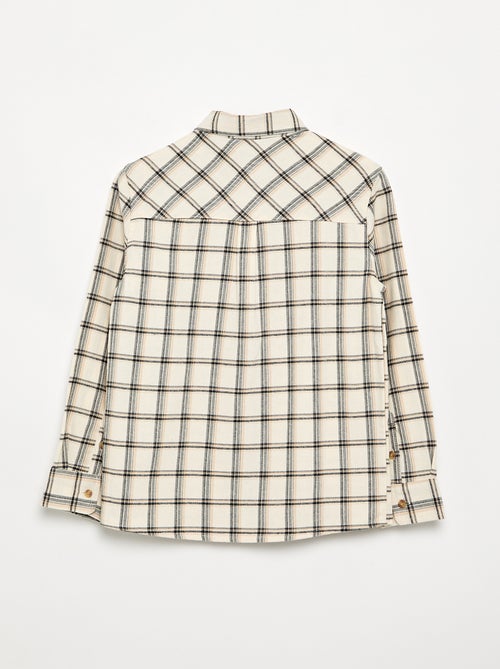 Camisa de cuadros de franela - Kiabi