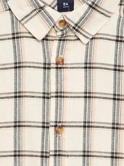 Camisa de cuadros de franela - Kiabi