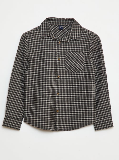 Camisa de cuadros de franela - Kiabi
