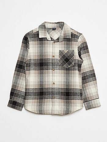 Camisa de franela a cuadros
