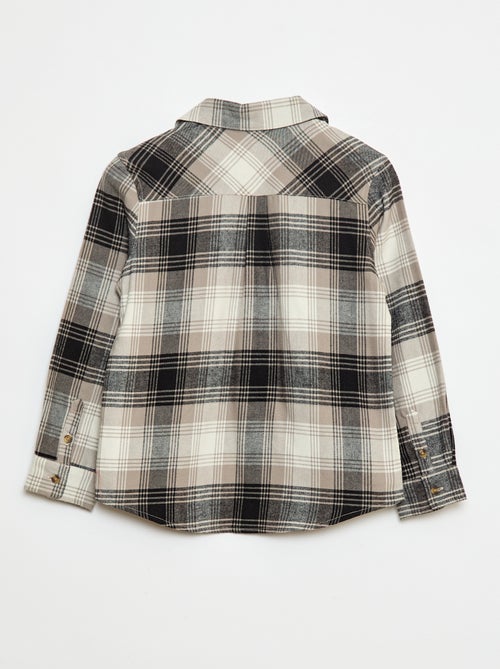 Camisa de cuadros de franela - Kiabi