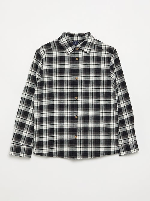 Camisa de cuadros de franela - Kiabi