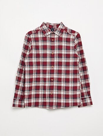 Camisa de cuadros de franela