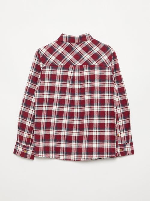 Camisa de cuadros de franela - Kiabi