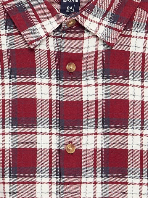 Camisa de cuadros de franela - Kiabi