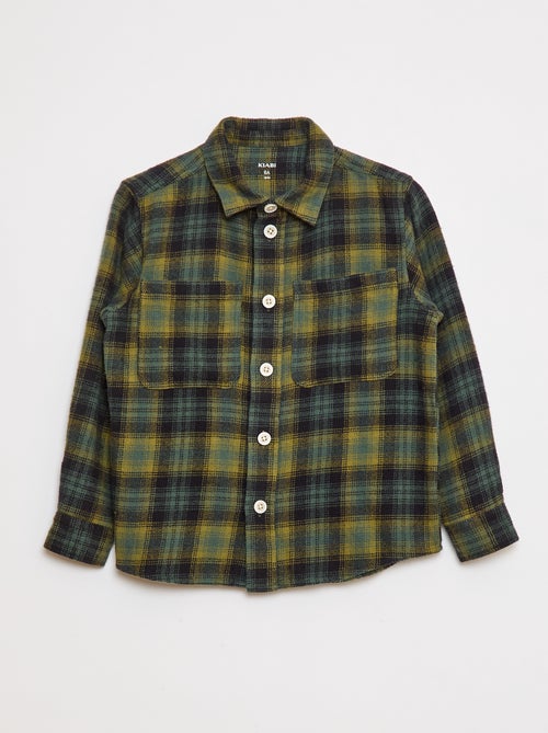 Camisa de cuadros de franela - Kiabi