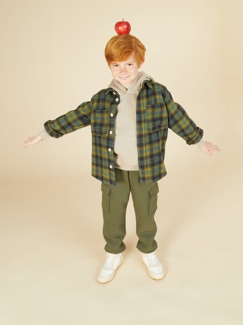 Camisa de cuadros de franela - Kiabi