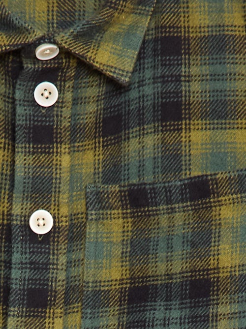 Camisa de cuadros de franela - Kiabi