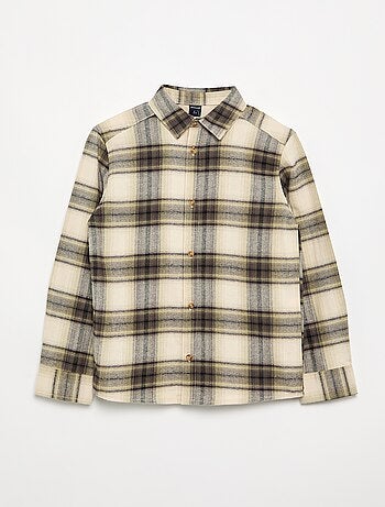 Camisa de cuadros de franela