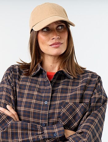 Camisa de cuadros de manga larga