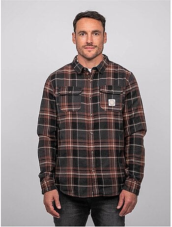 Camisa de cuadros de manga larga torilou