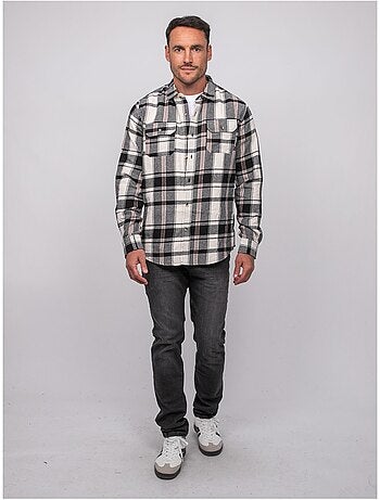 Camisa de cuadros de manga larga toxfeat