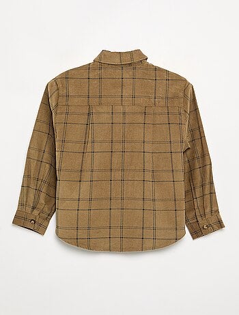 Camisa de cuadros de pana