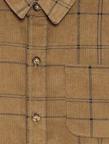 Camisa de cuadros de pana