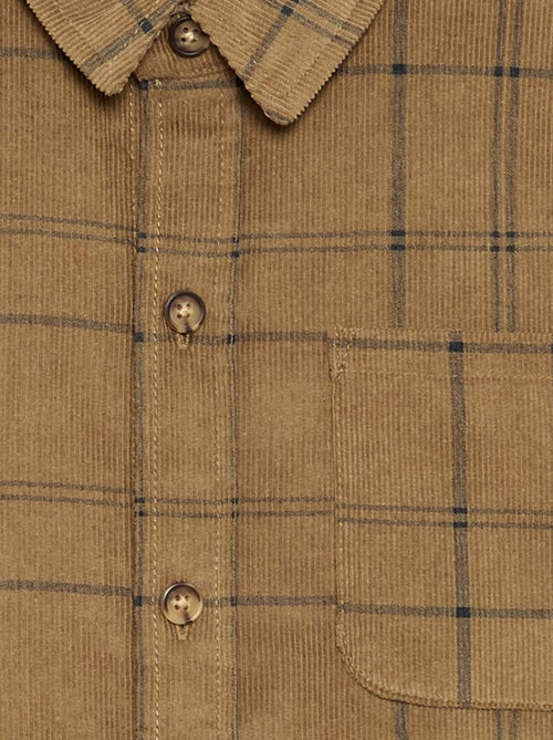 Camisa de cuadros de pana - Kiabi Camisa de cuadros de pana - Kiabi