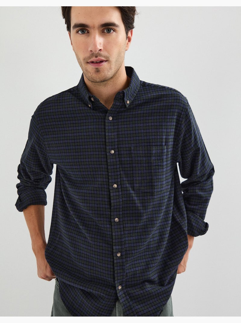 Camisa de cuadros, MO Fashion Azul - Kiabi