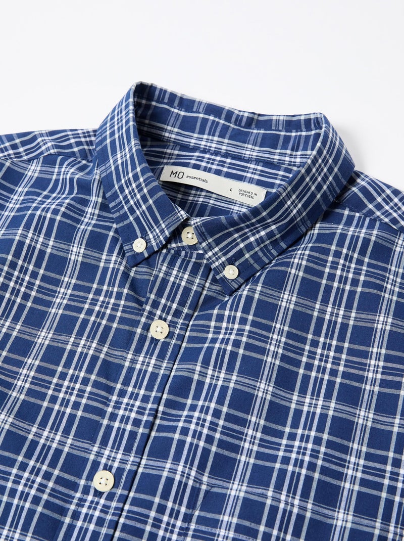 Camisa de cuadros, MO Fashion Azul - Kiabi
