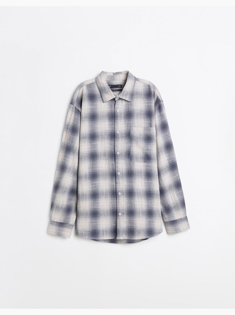 Camisa de cuadros, mo fashion Azul - Kiabi