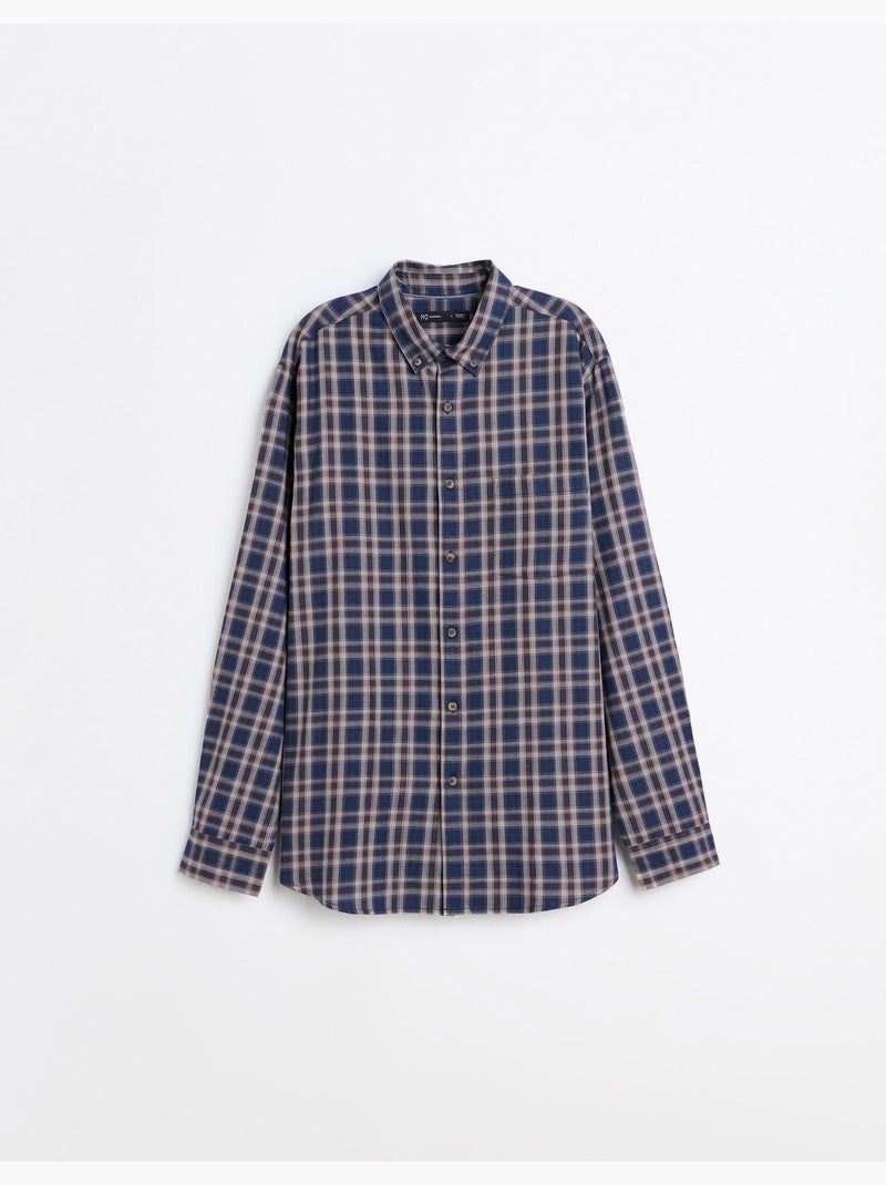 Camisa de cuadros, mo fashion Azul - Kiabi