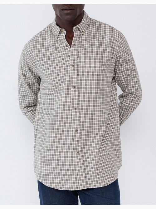 Camisa de cuadros, mo fashion - Kiabi Camisa de cuadros, mo fashion - Kiabi