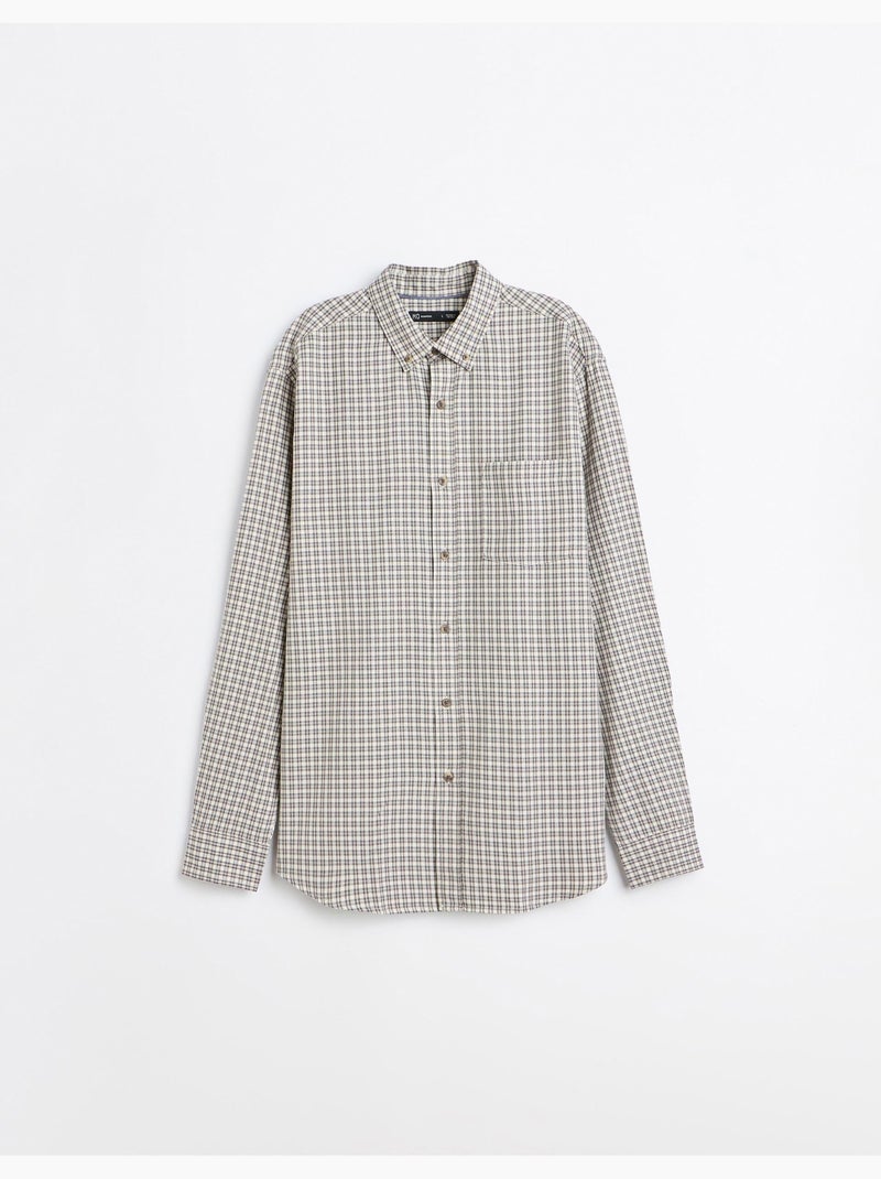 Camisa de cuadros, mo fashion Beige - Kiabi