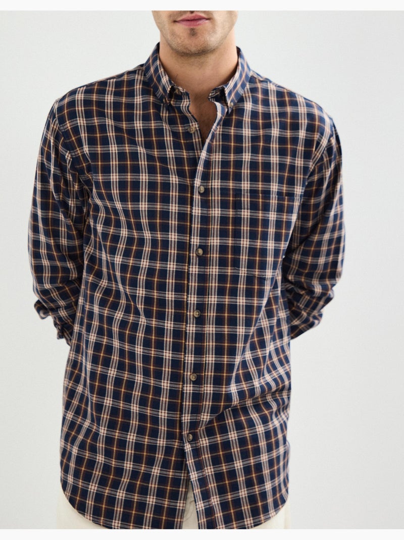 Camisa de cuadros, MO Fashion Marrón - Kiabi