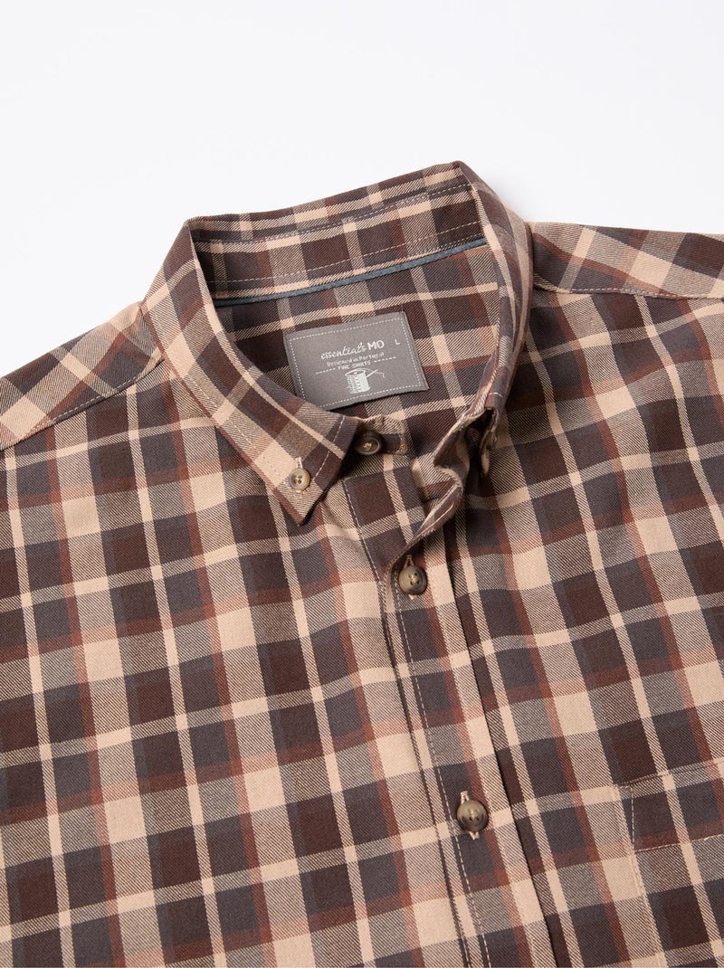 Camisa de cuadros, MO Fashion Marrón - Kiabi