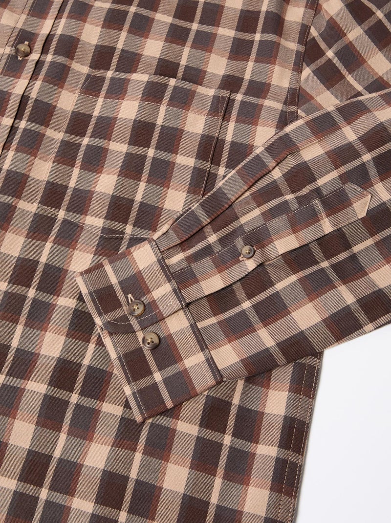 Camisa de cuadros, MO Fashion Marrón - Kiabi