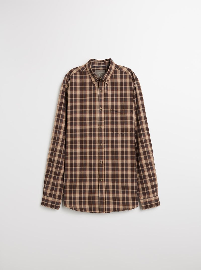 Camisa de cuadros, MO Fashion Marrón - Kiabi