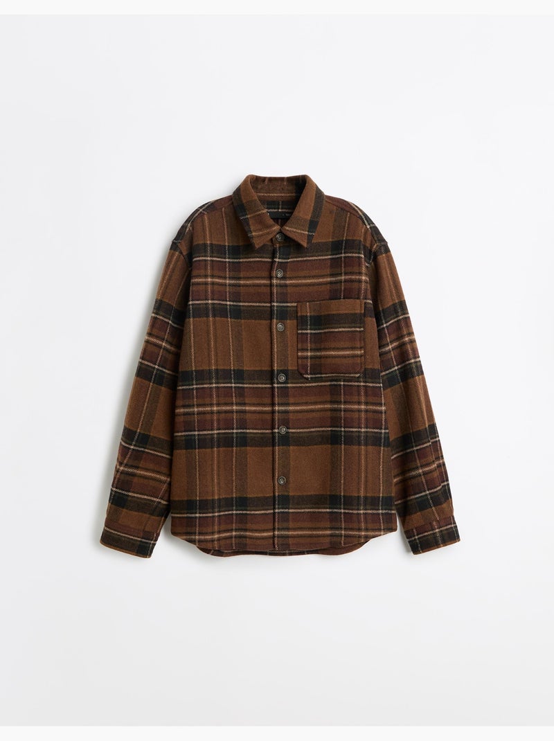 Camisa de cuadros, mo fashion Marrón - Kiabi