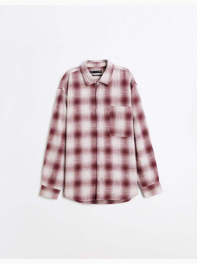 Camisa de cuadros, mo fashion Rojo - Kiabi