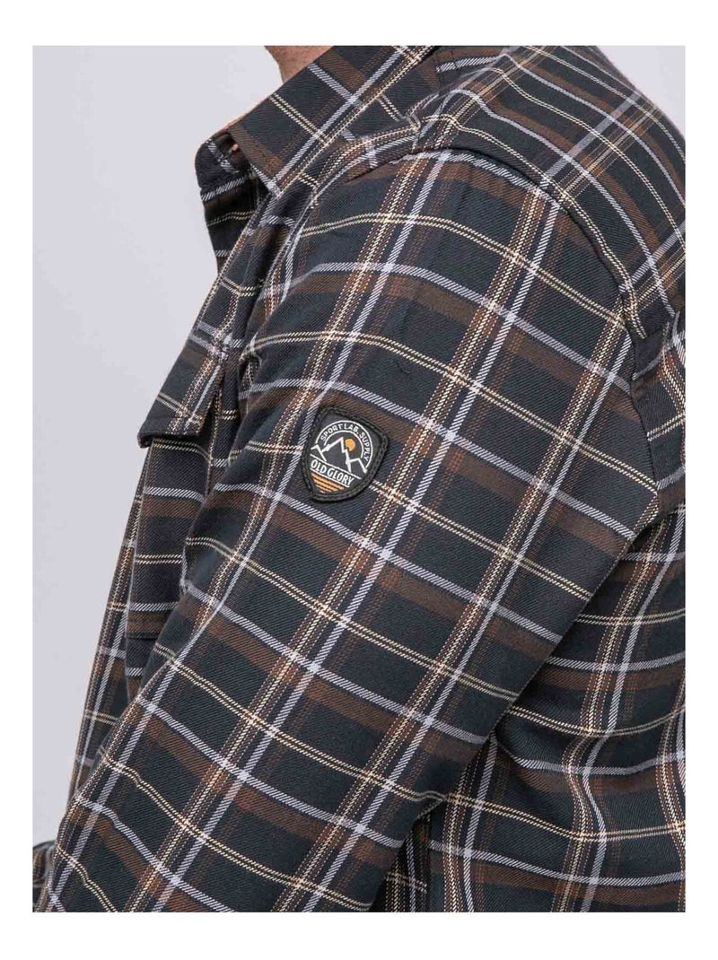 Camisa de cuadros TALOUPAL Marrón - Kiabi