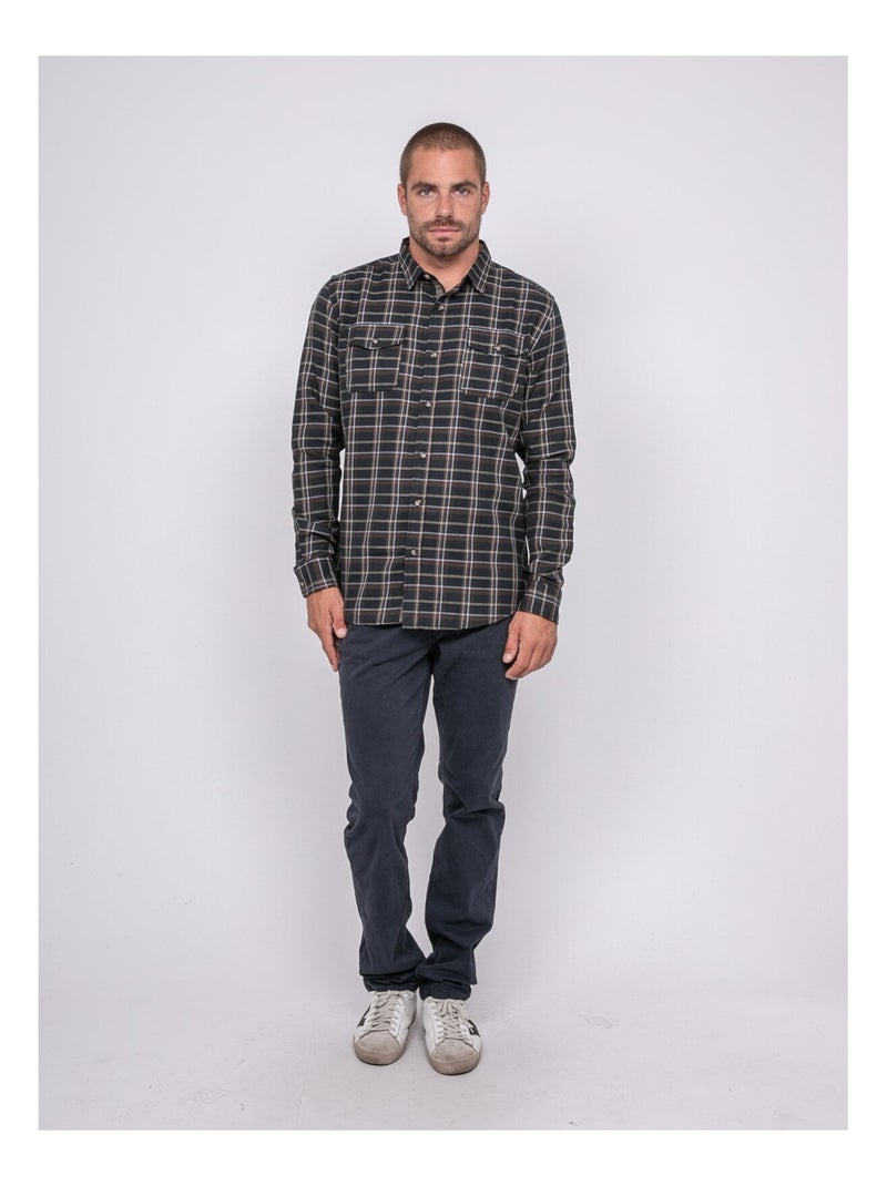 Camisa de cuadros TALOUPAL Marrón - Kiabi